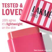 Lakme 9to5 Hya Beach Edit SPF Blush, Creamy Texture,Travelfriendly Dewy Finish - Sunset Rose (8.6 g)