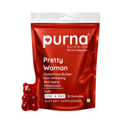 Purna Gummies Glutathione Gummies For Skin Whitening & Immune Booster - Cola Flavor (30 Pcs)