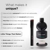 Thick Fiber Root Touch Up Powder with Precision Brush - Black