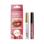 Lakme Liquid Lipstick + Gloss Kit - Nude (2 pcs)