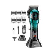 VGR V-166 Hair Clipper for Salon with 6 Guide Combs 200Min Runtime 2-Year Warranty - Green