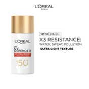 L’Oreal Paris Uv Defender Invisible Resist Daily Sunscreen SPF50+ PA++++ Lightweight (50 ml)