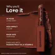 Mamaearth Luxe Matte Long Stay Lipstick with Passion Fruit Oil - Chocolate Truffle (2 g)