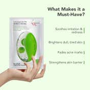 O3+ Ci-Calm Glow Sensitive Skin Sheet Mask with Ceramide for Barrier Repair & Anti Redness (30 g)