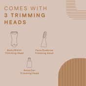 WINSTON Rechargeable Electric 3-in-1 Full Body and Bikini Trimmer for Women - 90 Min