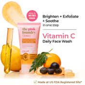 The Pink Foundry Brightening & Exfoliating Vit-C Daily Face Wash (40 ml)