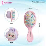 Majestique Mini Cartoon Travel Friendly Hair Brush for Kids