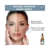 Vaadi Herbals Natural Radiance Night Serum With Aloe Vera Essential Oil (10ml)