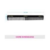 Vega General Grooming Hair Comb for Men and Women Black Handmade (HMBC-113) (20 g)