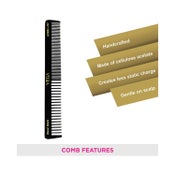 Vega General Grooming Hair Comb for Men and Women Black Handmade (HMBC-113) (20 g)