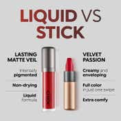 KIKO Milano Lasting Matte Veil Liquid Lip Color - 03 Mocha (4 ml)