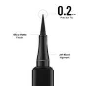 PAC 24H Sketch Eyeliner 0.2mm Precision Tip Matte Finish Waterproof Smudgeproof - Black (1 ml)