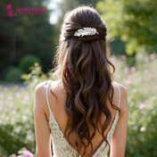 Majestique Gold & Silver Feather Metal Hair Clips (2 pcs)