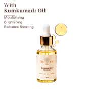 BiE Illuminating Face Oil with Kumkumadi Oil, Squalane, Licorice for Glowing Skin (30 ml)
