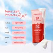 Aqualogica Detan+ Dewy Lightweight Sunscreen Gel SPF 50+ PA++++ for Normal & Dry Skin (80 g)