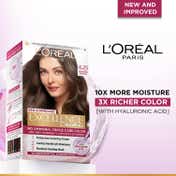 LOreal Paris New Excellence Creme Hair Color Hyaluronic Acid, 4.25 Aishwaryas Brown, (100gm + 72ml)