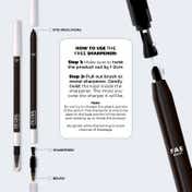 FAE BEAUTY Eye-Deal Intense Gel Kajal With Sharpener & Fine Bristle Brush Shade - Black Sesame (0.35 g)