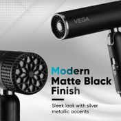 VEGA Style Pro 1600W Foldable Hair Dryer for Men & Women with 3 Heat/2 Speed Settings (VHDH-34)