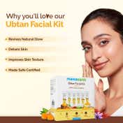 Mamaearth Ubtan Facial Kit With Turmeric & Saffron For Glowing Skin (60g)
