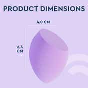 GUBB Flat Bottom Beauty Blender - Purple