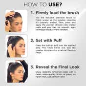 Thick Fiber Root Touch Up Powder with Precision Brush - Black