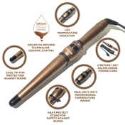 Alan Truman Gold Ceramic Wand - Large 32-19mm (1 Pc)