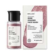 Brillare Rose Powder Face Wash for Younger Looking Skin with Sandalwood and Coconut (15 g)