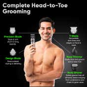 Vega 9 in 1 Pro Multi Grooming Trimmer for Men 150 Runtime 120 Min Charge USB Type C VHTH-32