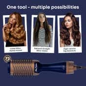 Alan Truman The Blow Brush with Storage & Travel Case-Midnight Blue (740 g)