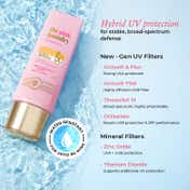 The Pink Foundry Dewy Hydrating Hybrid Sunscreen with 1% Squalene SPF 50+ UVA UVB PA++++ (50 g)