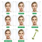 WishCare Authentic Jade Roller Face Massager Tool (100 g)