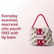 Love Momma Super Rich Mom & Baby Lip Balm Free Macramé Pouch - Rose & Jojoba (5 g)