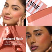 Lakme 9to5 Hya Beach Edit SPF Blush,Creamy Texture,Travelfriendly Dewy Finish -Weekend Flush (8.6 g)