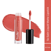 Power Beauty So Satin Liquid Matte Lipstick - Coral 02 (5.5 ml)