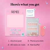 RENEE Stick On Nails - French Nails 14 (Pack of 30)