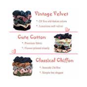 Bronson Professional Hair Scrunchies - Multi-Color (10 Pcs)
