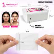 Majestique Ultra Wipes Face Makeup Removing Cotton Tissues Box (1000 pcs)