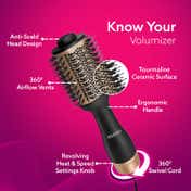 AGARO HV2179 Volumizer Hair Dryer - Gold and Black