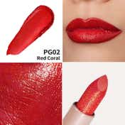Oulac Infinity Moisture Shine Lipstick - Red Coral(PG02) (4 g)