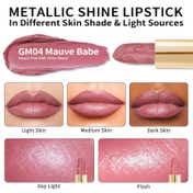 Oulac Metallic Shine Lipstick - GM04 Mauve Babe (4.3 g)