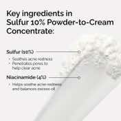 The Ordinary Sulfur 10% Powder-to-Cream Concentrate - Acne Spot Correction for Sensitive Skin (5 g)