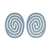 Ikonic Me Eco Spiral Travel Brush IKM-2109 - Powder Blue