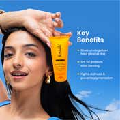 Foxtale Glow Sunscreen SPF 50 PA++++ with Vitamin C & Niacinamide for a Dewy Glow (80 ml)