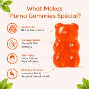 Purna Gummies Superfruits Collagen Gummies For Hair And Skin - Mixed Fruit Flavor (30 Pcs)