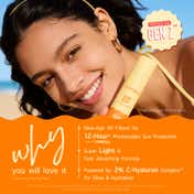 Aqualogica Glow+ Dewy Lightweight Sunscreen Gel SPF 50+ PA++++ with Papaya & Vitamin C (50 g)