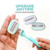 LetsShave Evior 6 Shaving Razor Mid-Flex Blades & Dual Moisture Bar infused for Women (1 pc)