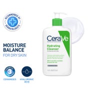 CeraVe Hydrating Cleanser Non-Foaming Face Wash for Dry Skin (473 ml)