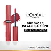 L'Oreal Paris Infallible Laque Resistance Liquid Lipstick - 635 Worth It Medium (4 ml)