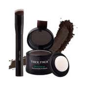 Thick Fiber Root Touch Up Powder with Precision Brush - Dark Brown