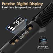 Ktein Professional Hair Straightener Comb Brush with Dual Ceramic Plates